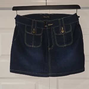 Women's Dark Blue Denim Skirt